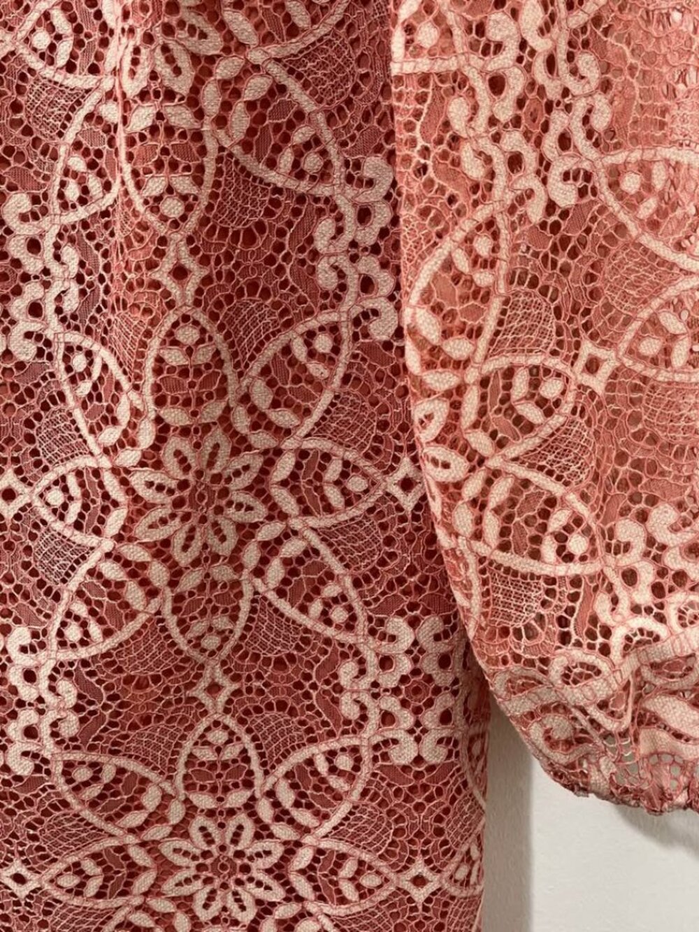 Vince Camuto Lace Mini Peach Party Dress | Coquette Party Wedding Guest [size 6] - Picture 4 of 10